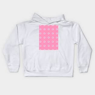 Flower pattern design in pink color Kids Hoodie